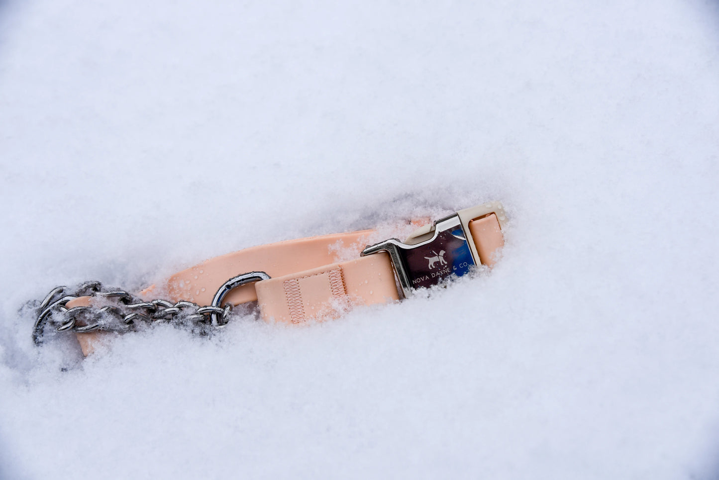 Peach Martingale Collar