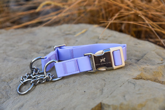 Plum Martingale Collar