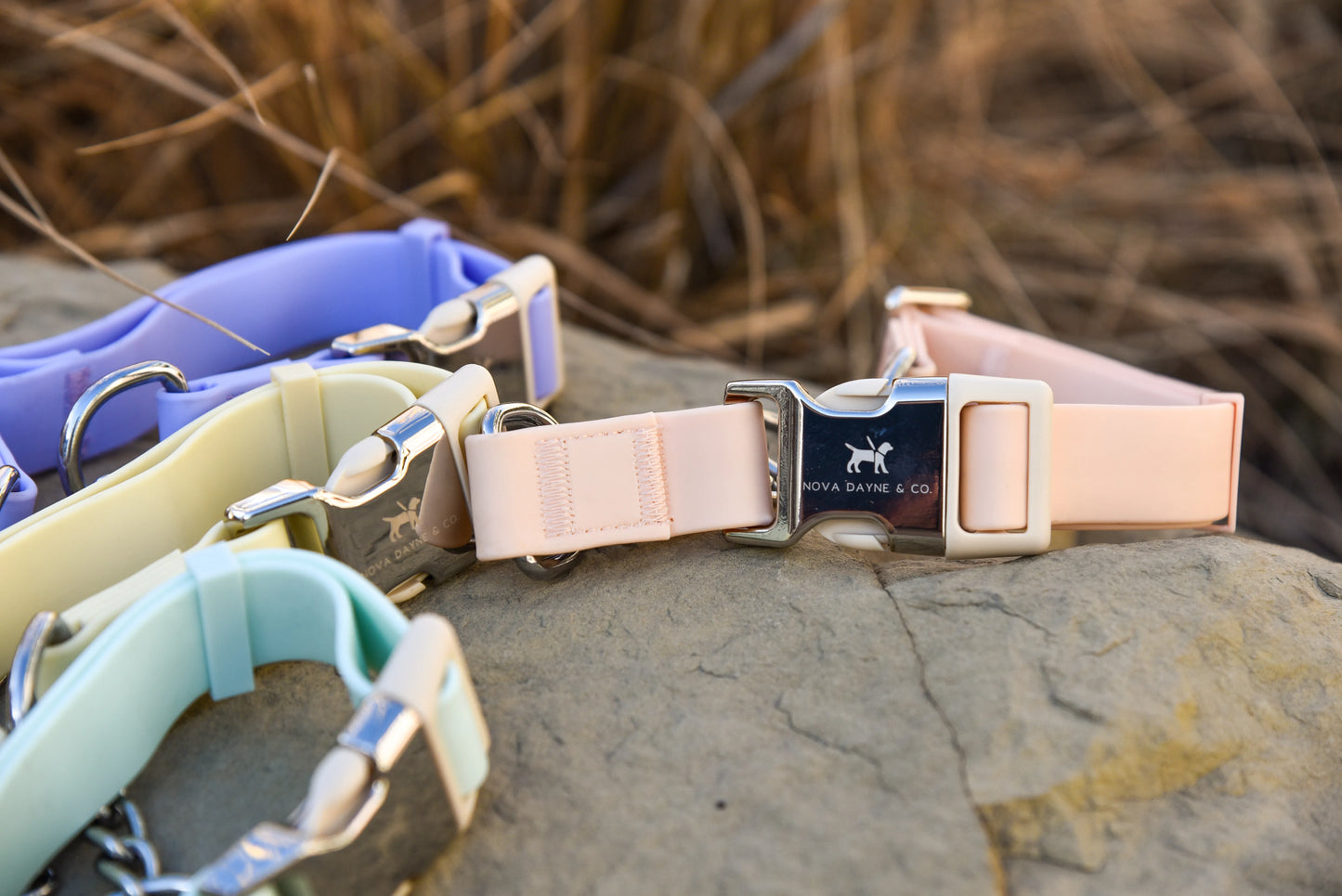 Peach Martingale Collar