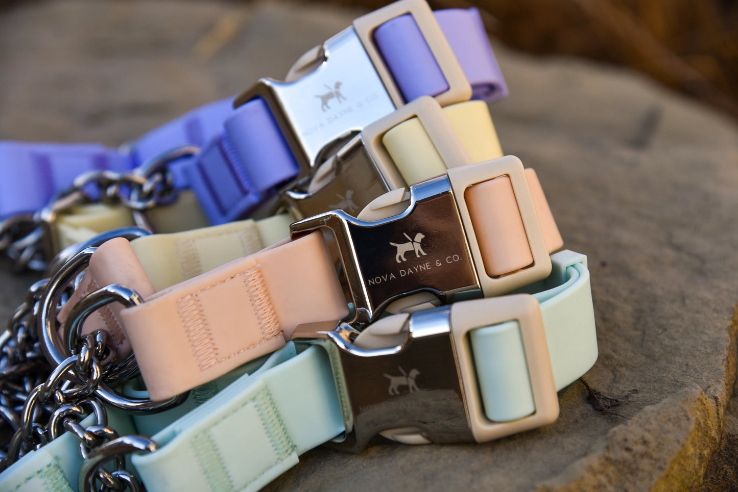 Plum Martingale Collar