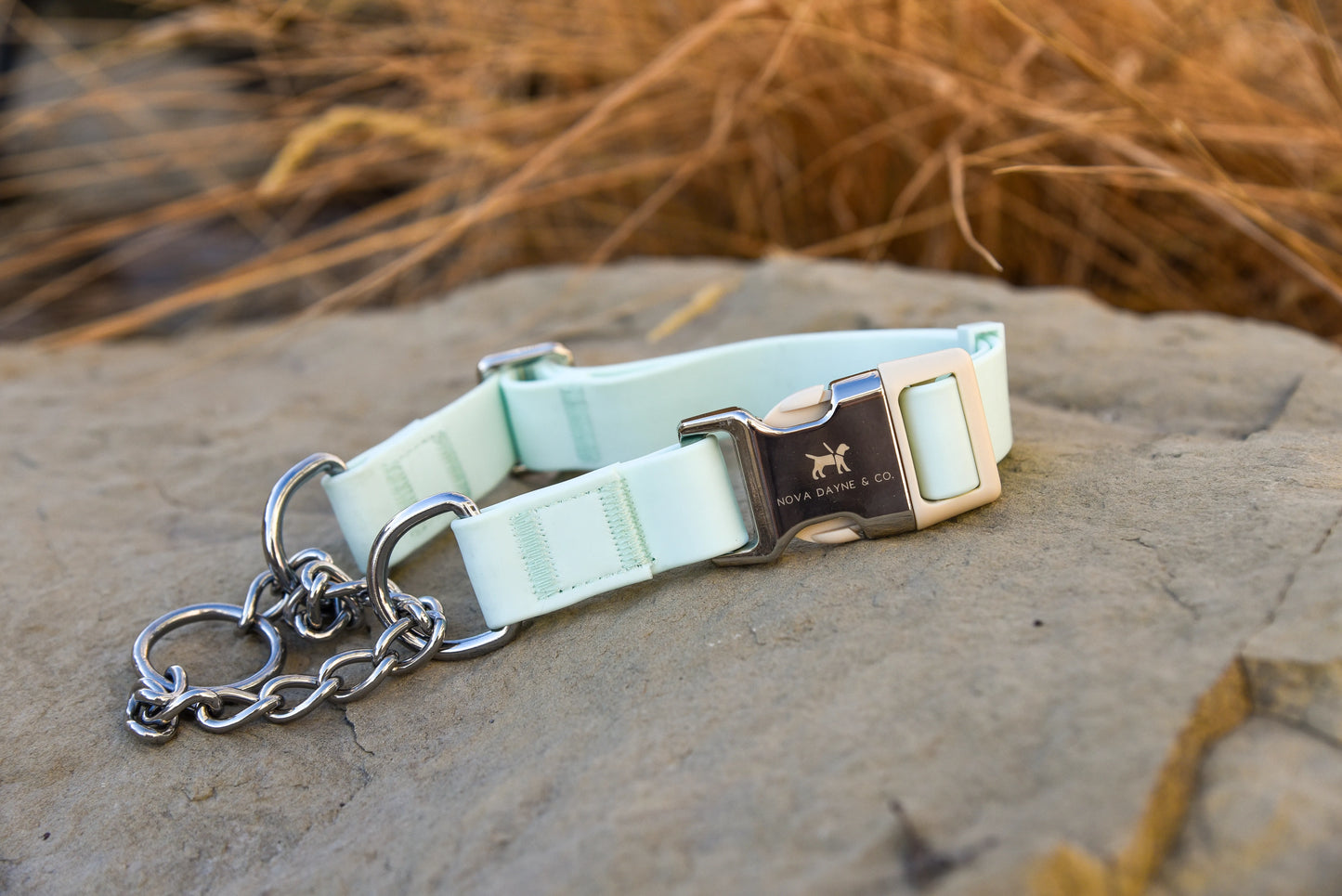 Mint Martingale Collar