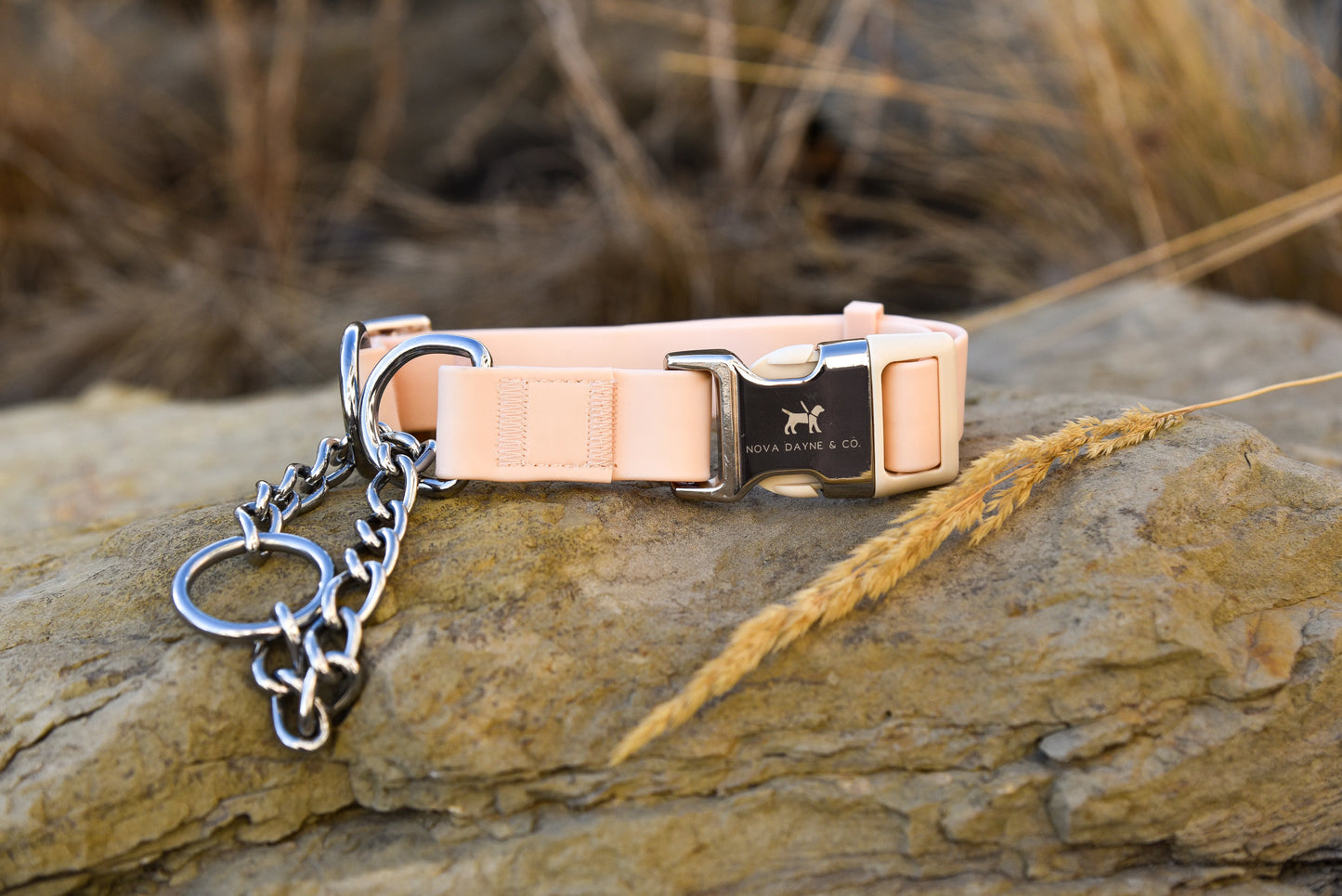 Peach Martingale Collar