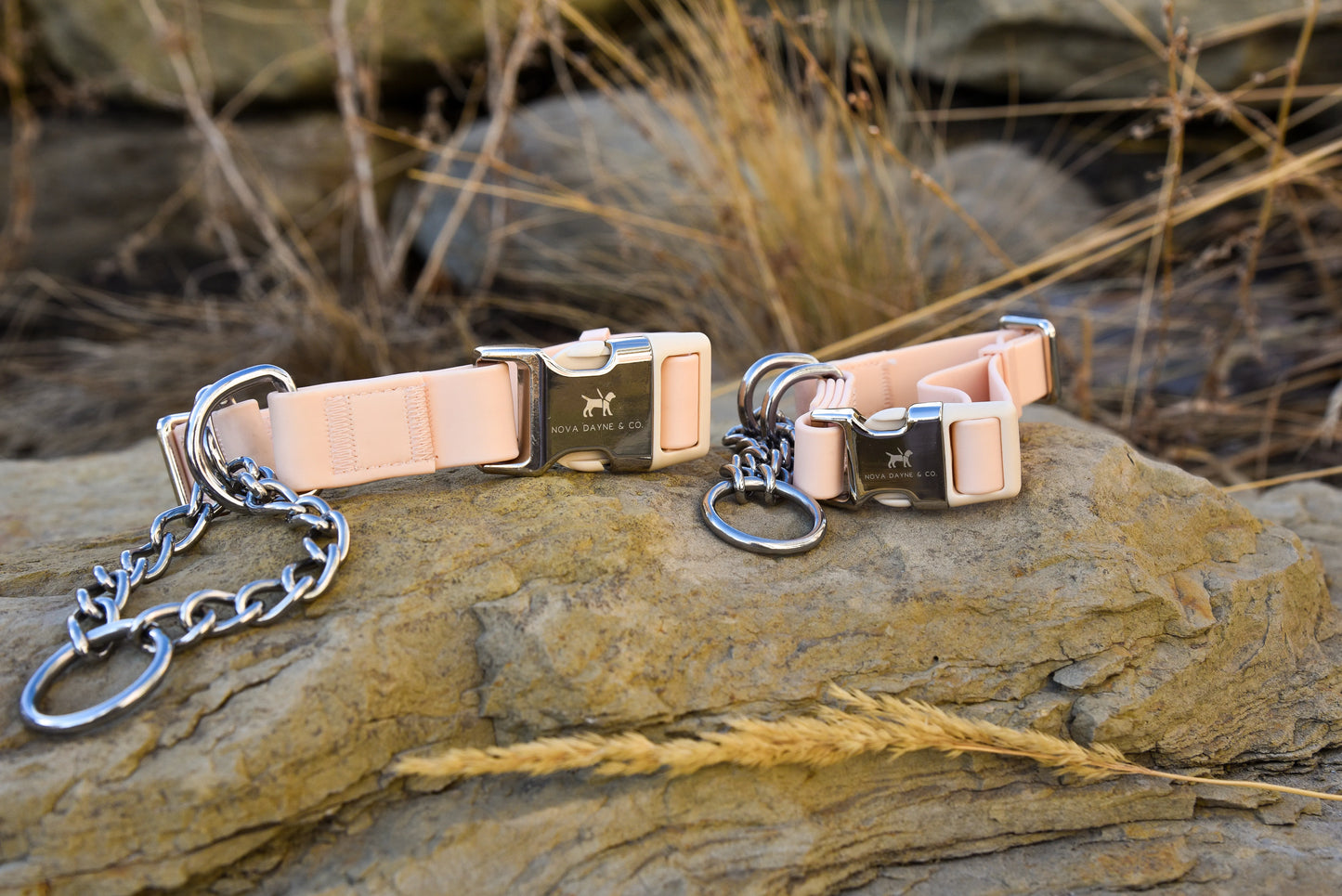 Peach Martingale Collar