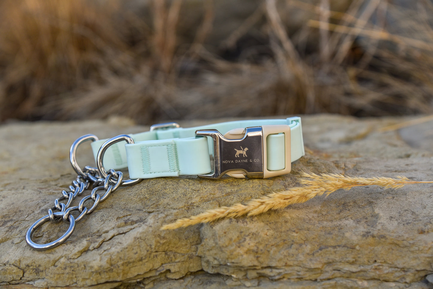 Mint Martingale Collar